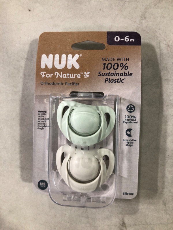 Photo 2 of NUK For Nature Sustainable Pacifiers 0-6 Months - 2ct