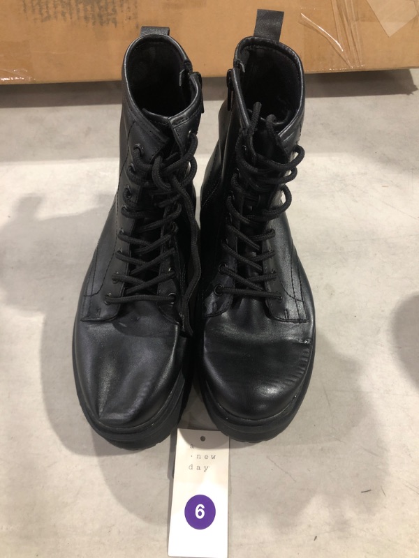 Photo 1 of Women's Erin Combat Boots - A New Day - Black - Size 6