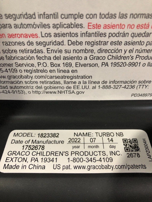 Photo 1 of Graco TurboBooster Backless Booster Car Seat, Galaxy Gray