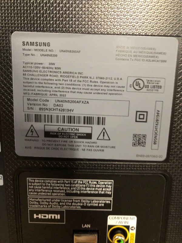 Photo 3 of SAMSUNG 40-inch Class LED Smart FHD TV 1080P (UN40N5200AFXZA, 2019 Model)