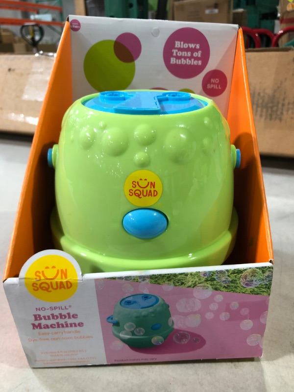 Photo 2 of No Spill Bubble Machine - Sun Squad - Ages 18mo +