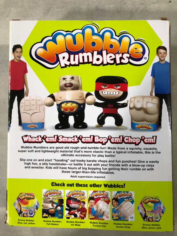 Photo 3 of Wubble Rumblers Inflatable Wrestler - Nelson - Ages 6+ 