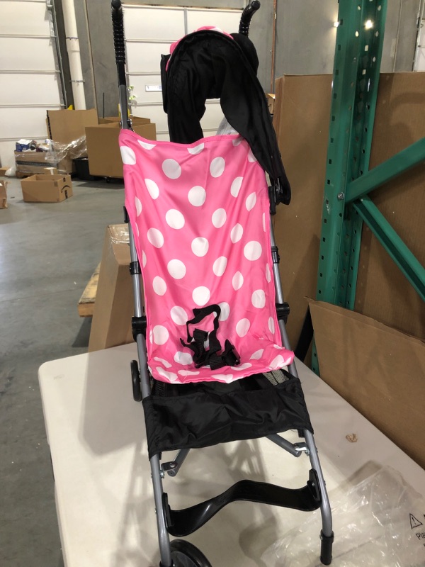 Photo 2 of Disney Umbrella Stroller with Basket, Pink Minnie