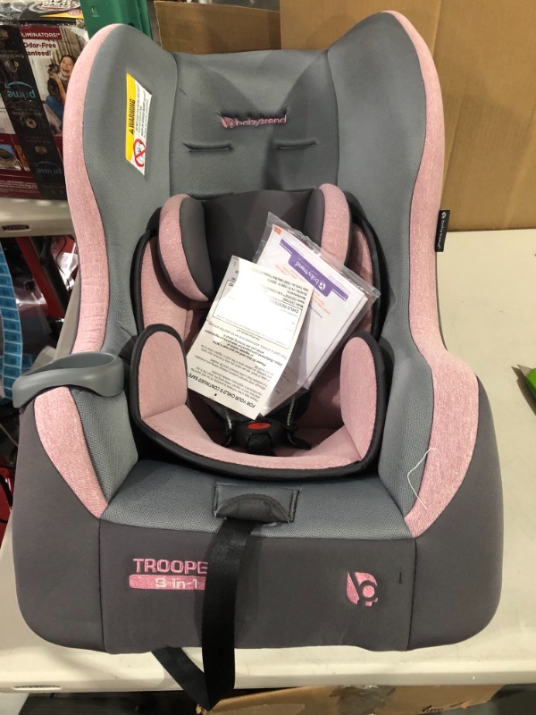 Photo 3 of Baby Trend Trooper 3-in-1 Convertible Car Seat, Cassis Pink