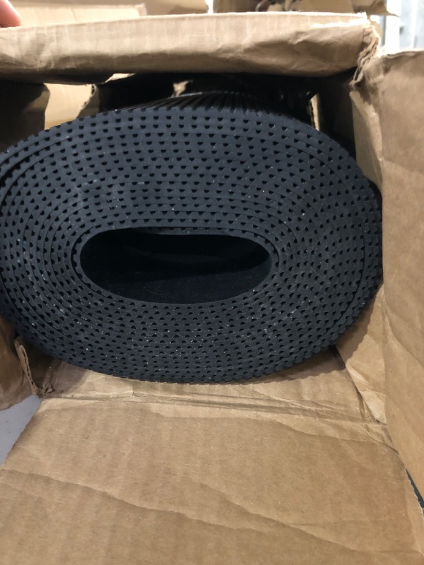 Photo 2 of ClimaTex Indoor/Outdoor Rubber Scraper Mat, Door Mat for Traction and Floor Protection, 36" X 20', Black (9G-018-36C-20)