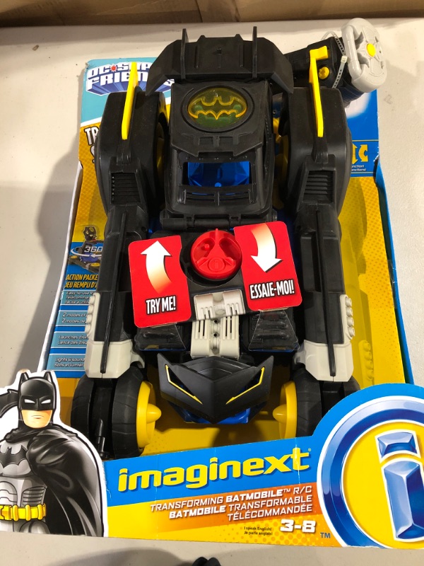 Photo 2 of Fisher- Imaginext DC Super Friends Transforming Batmobile R/c