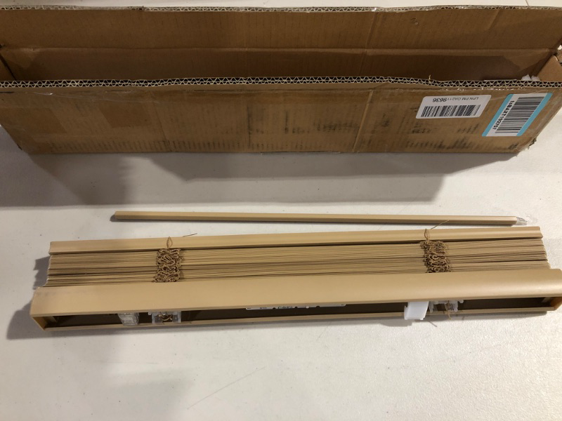 Photo 1 of CHICOLOGY Blinds for Windows , Mini Blinds , Window Blinds , Door Blinds , Blinds & Shades , Camper Blinds , Mini Blinds for Windows , Horizontal Window Blinds , Gloss Cappuccino, 22"W X 72"H 22"W X 72"H Cappuccino (Commerical Grade)
