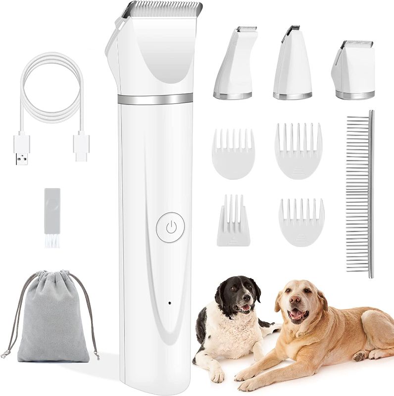 Photo 1 of **SEE NOTE**  Dog Clippers for Grooming, FERRISA Professional Cordless Dog Trimmers Grooming Kit Supplies with 3 Blade Heads,