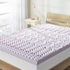 Photo 1 of 2 in. Queen Memory Foam Mattress Topper - Purple