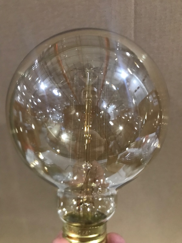 Photo 1 of (2 Piece) 120 Lumen Round Decorative Light Bulb for Home, Vanity, Kitchen, Restaurant
