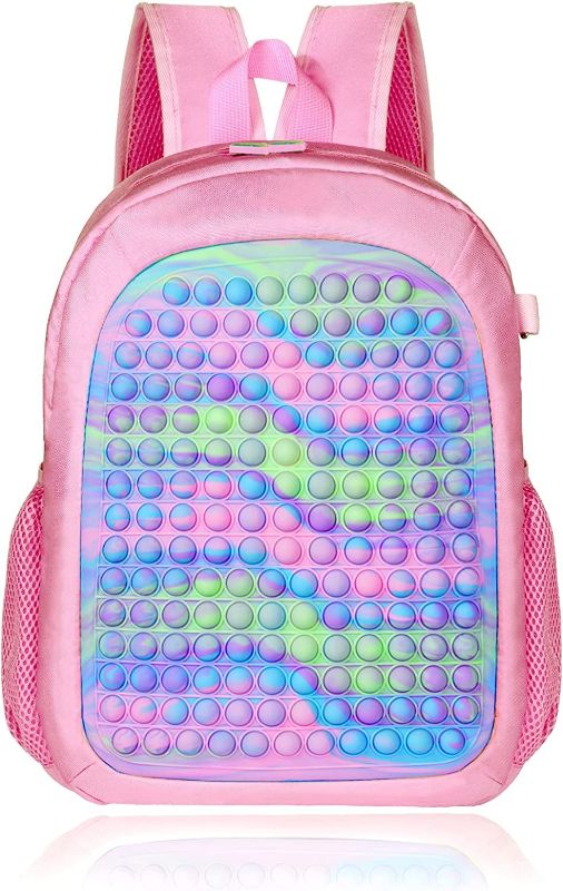 Photo 1 of 
Pop School Backpack for Girls, Large Capacity Lightweight Bookbag Schoolbag Backpack for School Supplies Back to School