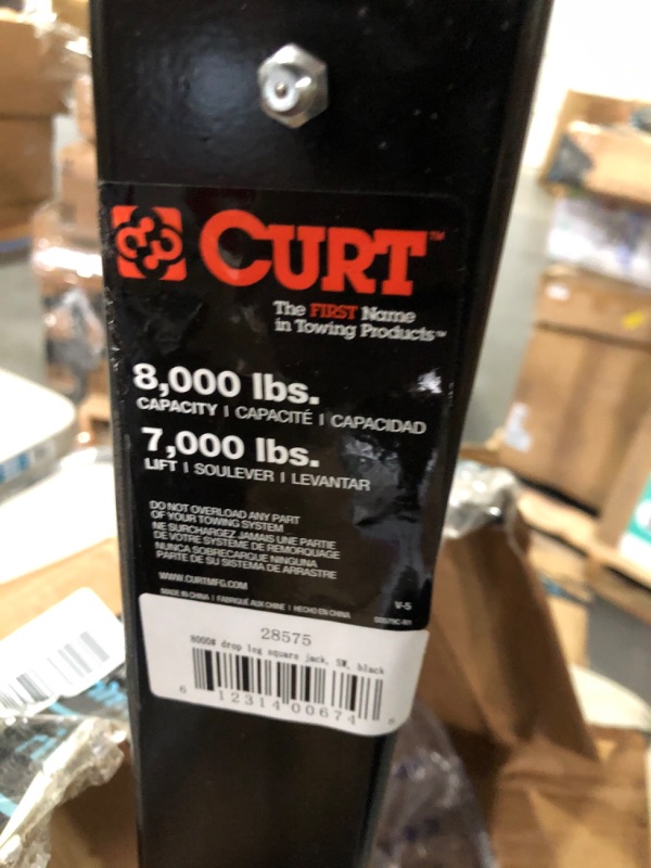 Photo 2 of CURT 28575 Side Wind Drop Leg Direct-Weld Square Jack