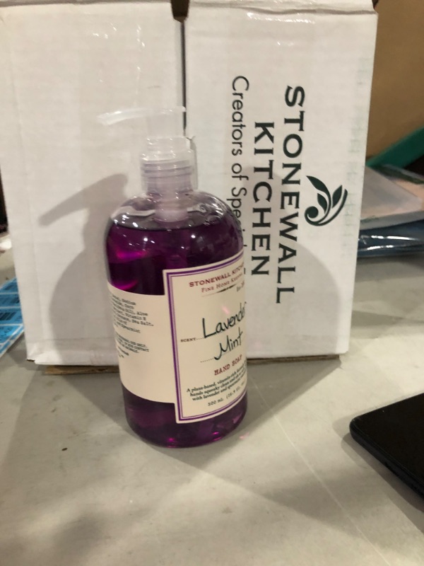 Photo 1 of ** 2 PACKS **Stonewall Kitchen Lavender Mint Fine Home Keeping Hand Soap, 16.9 Ounces