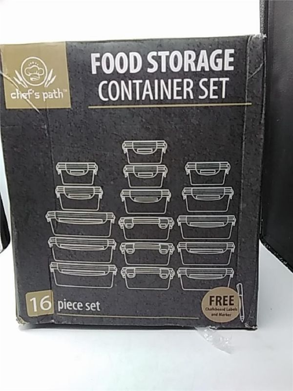 Photo 1 of Chefs Path Airtight Food Storage Containers Set with Lids 16 Piece Set