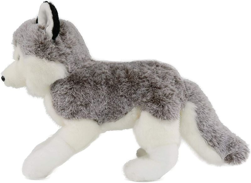 Photo 1 of Ice King Bear Lifelike Siberian Husky Stuffed Animal - Plush Toy - 13 Inches Length