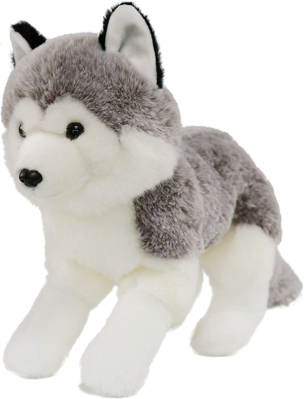 Photo 2 of Ice King Bear Lifelike Siberian Husky Stuffed Animal - Plush Toy - 13 Inches Length