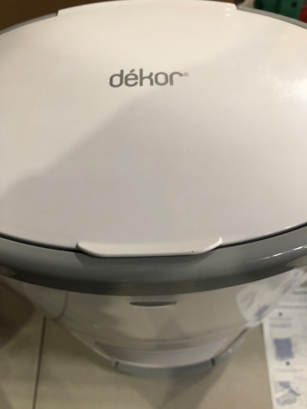 Photo 3 of Dekor Classic Hands-Free Diaper Pail | White | Easiest to Use | Just Step – Drop – Done | Doesn’t Absorb Odors | 20 Second Bag Change | Most Economical Refill System