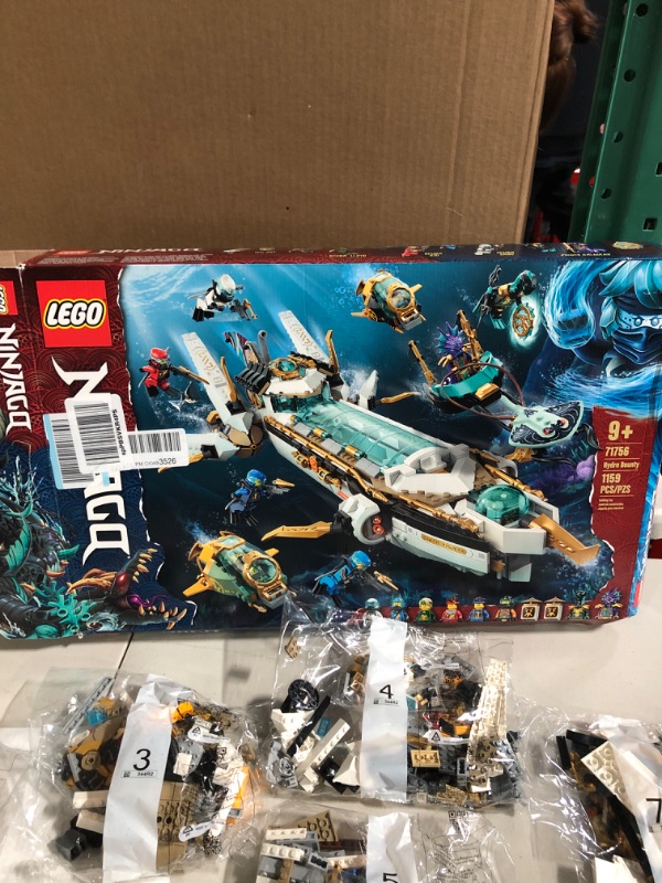 Photo 2 of LEGO Ninjago Hydro Bounty 71756 Building Toy Set for Kids, Boys, and Girls Ages 9+ (1,159 Pieces) Frustration-Free Packaging