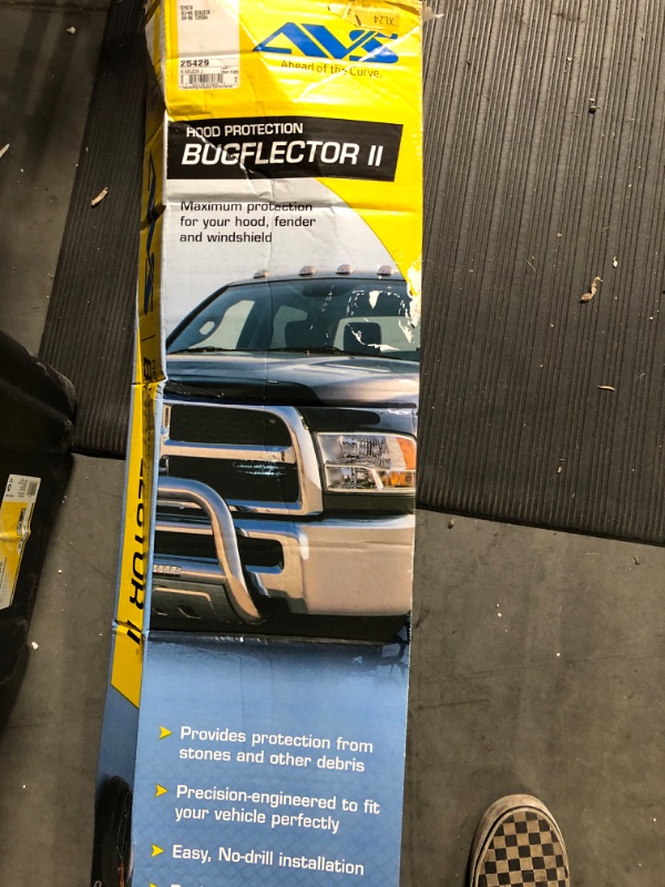 Photo 4 of Auto Ventshade [AVS] Bugflector II / Hood Shield | High Profile | Smoke, 1 pc | 25429 | Fits 2000 - 2006 Toyota Tundra (Behind Grille), 2001 - 2004 Sequoia (Behind Grille) Bugflector II - Smoke