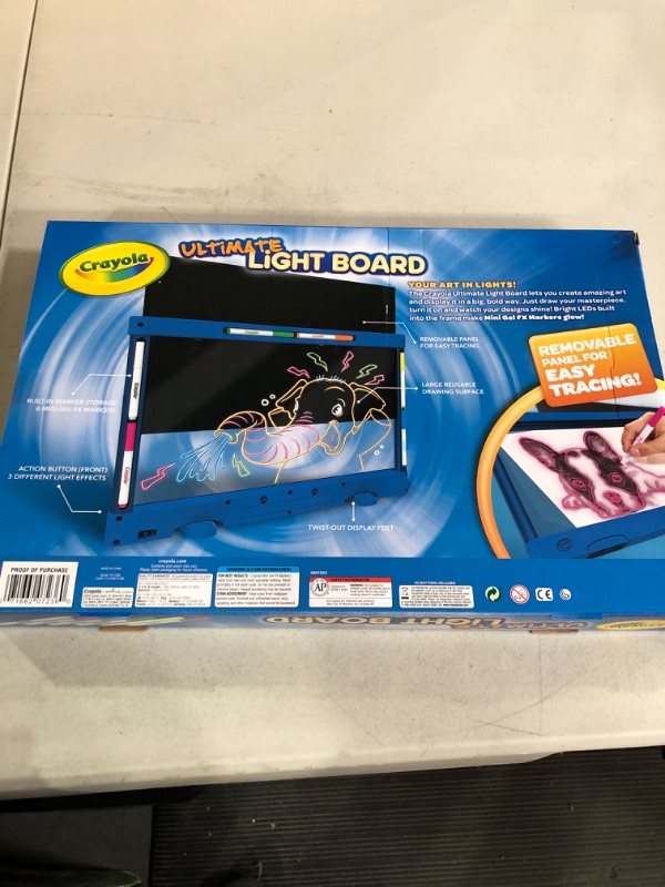 Photo 1 of Crayola Ultimate Light Board Blue, Drawing Tablet, Toys & Gifts For Kids, Ages 6, 7, 8, 9 
