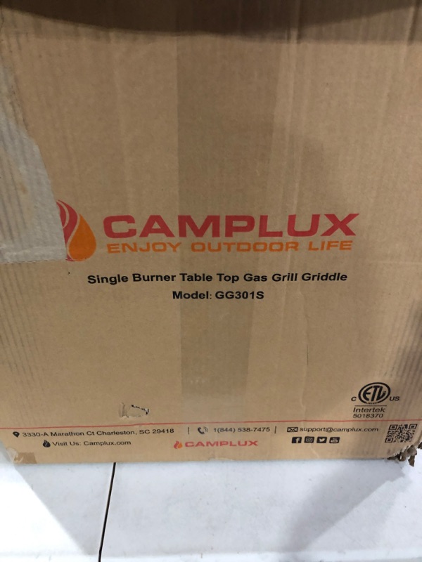 Photo 2 of Camplux Propane Gas Griddle Grill, 15,000 BTU Griddle Grill Combo, Portable Camping Griddle Station 17 Inches with 20 lb and RV Regulator for Camping, RV Picnic and Tailgating