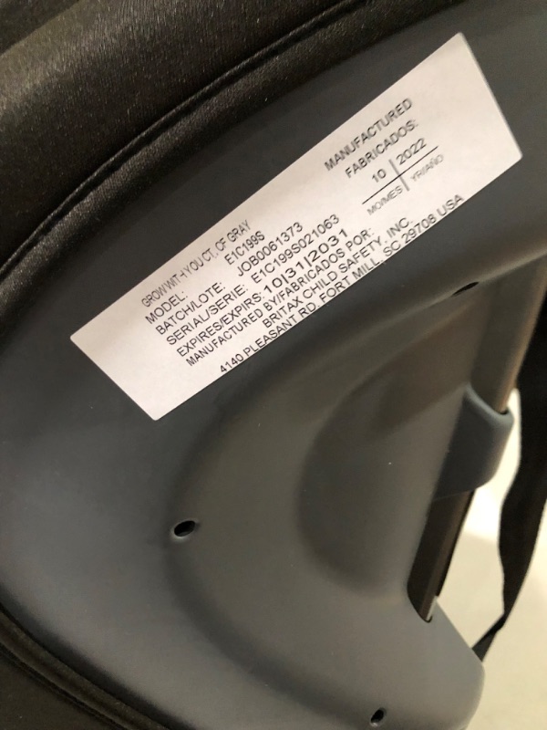 Photo 4 of Britax Grow with You Harness-2-Booster Car Seat, Cool Flow Gray