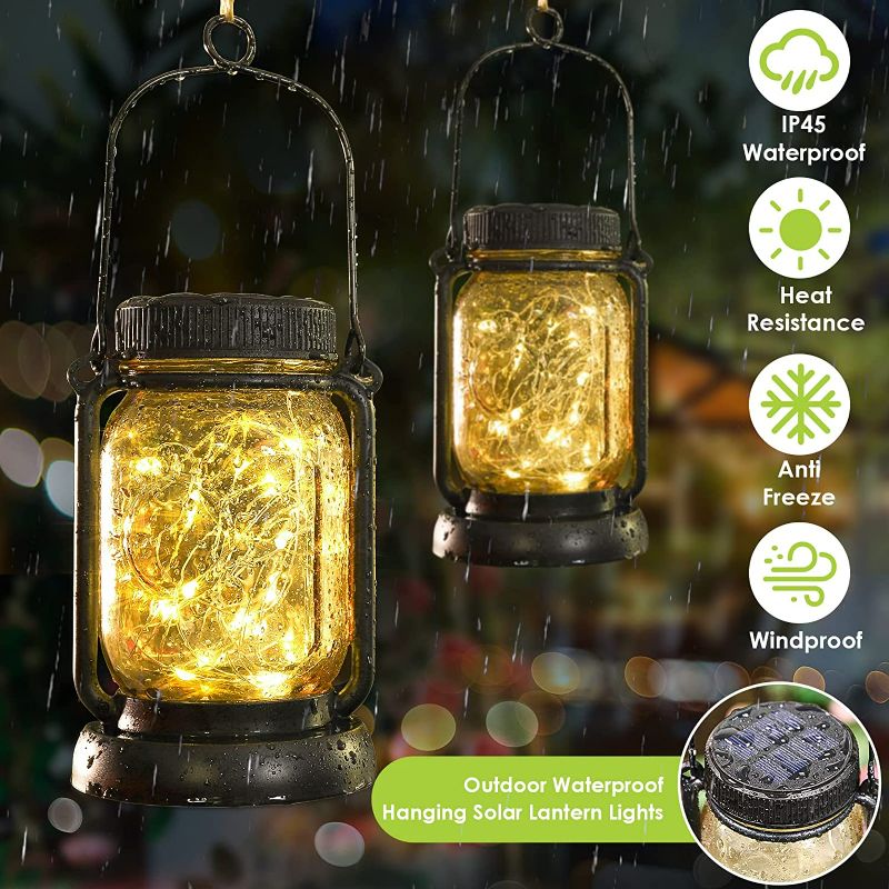 Photo 1 of hanging solar lantern 