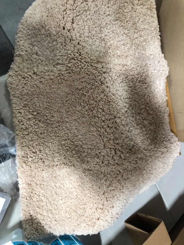 Photo 3 of Amazon Basics Non-Slip Microfiber Shag Bathroom Rug Mat,