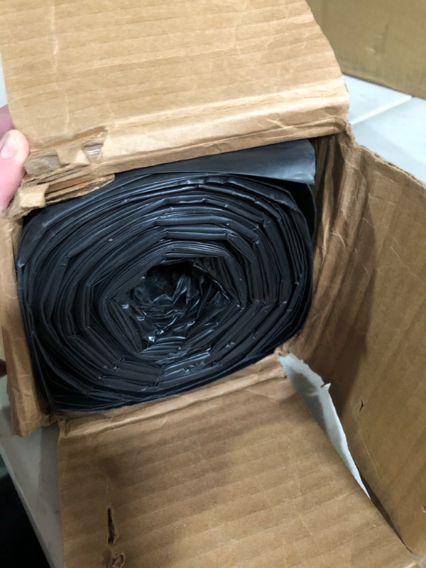 Photo 1 of Farm Plastic Supply - Black Plastic Sheeting - 3 mil - (4' x 100') - Black Plastic Tarp, Polyethylene Vapor Barrier Plastic Sheeting, Black Painters Tarp, Roll of Heavy Duty Plastic