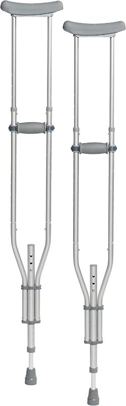 Photo 1 of Adjustable Crutches for Walking, Silver