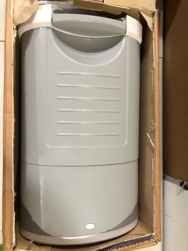 Photo 2 of [USED] Dekor Plus Hands-Free Diaper Pail | White | Easiest to Use | Just Step – Drop – Done - GRAY