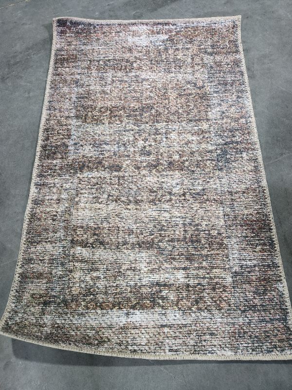 Photo 2 of Amber Lewis x Loloi Billie Collection Tobacco / Rust 2'3" x 3'9" Area Rug