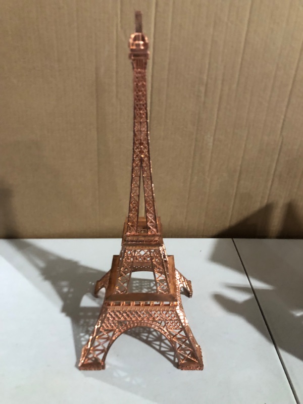 Photo 2 of Allgala 19 Inch Eiffel Tower Statue Rose Gold