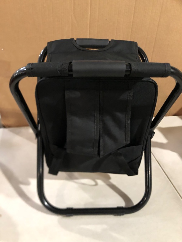 Photo 1 of Backpack Cooler Chair - Black