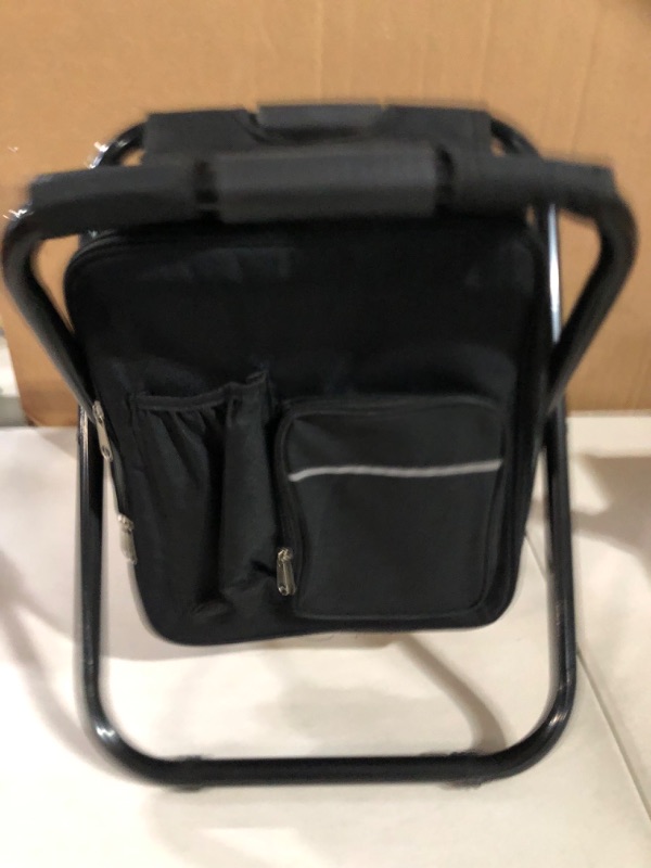 Photo 1 of Backpack Cooler Chair - Black