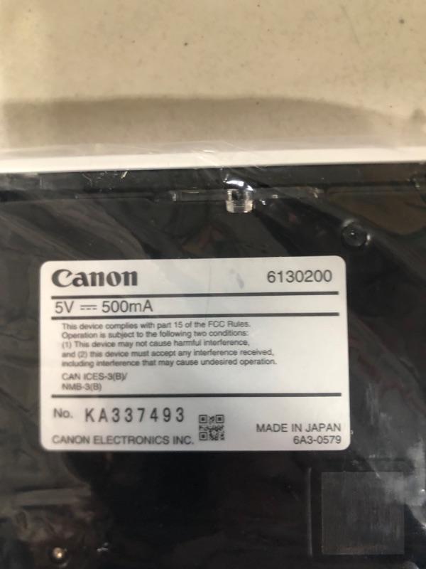 Photo 6 of See notes. Canon imageFormula R10 Portable Document Duplex