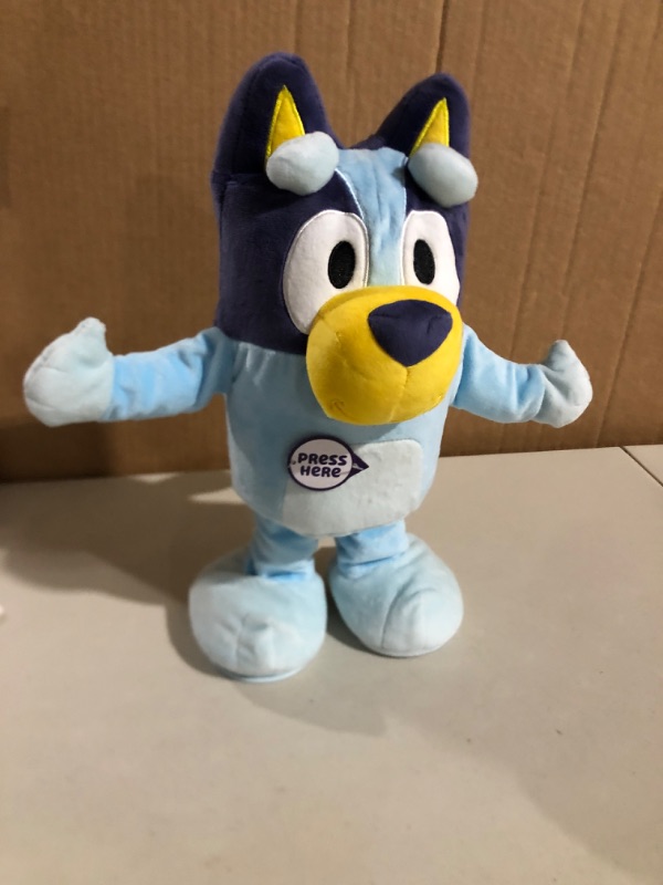 Photo 1 of Bluey Dance and Play 14" Animated Plush | Over 55 Phrases and Songs, Multicolor