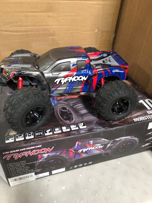 Photo 3 of Remote Control Car - 1:10 Scale 2.4Ghz 48 Km/h High Speed 4X4 RC Cars, Waterproof Drift Off-Road RC Truck, 4WD All Terrain