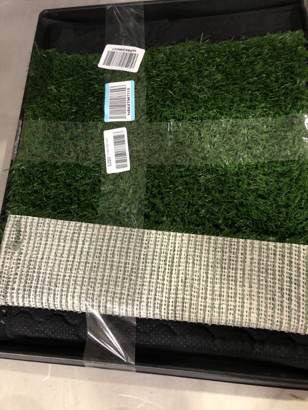 Photo 2 of Artificial Grass Puppy Pee Pad for Dogs and Small Pets - 20x25 Reusable 3-Layer Training Potty Pad with Tray - Dog Housebreaking Supplies by PETMAKER