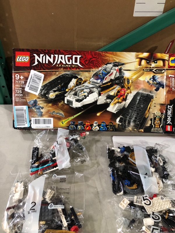 Photo 3 of LEGO NINJAGO Legacy Ultra Sonic Raider 71739 Building Kit with a Motorcycle, Plane and Collectible Minifigures; New 2021 (725 Pieces) Frustration-Free Packaging