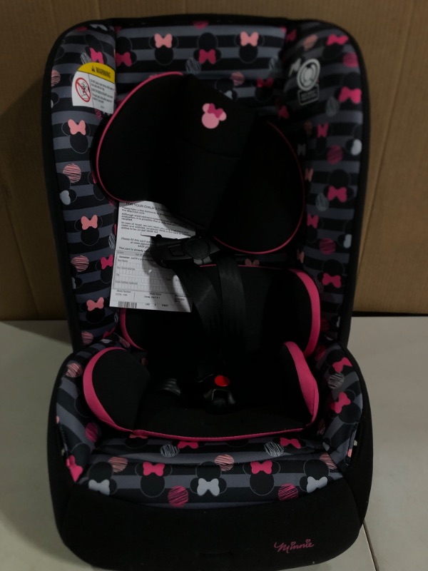 Photo 3 of Disney Baby Jive 2 in 1 Convertible Car Seat,Rear-Facing 5-40 pounds and Forward-Facing 22-65 pounds, Minnie Stripes