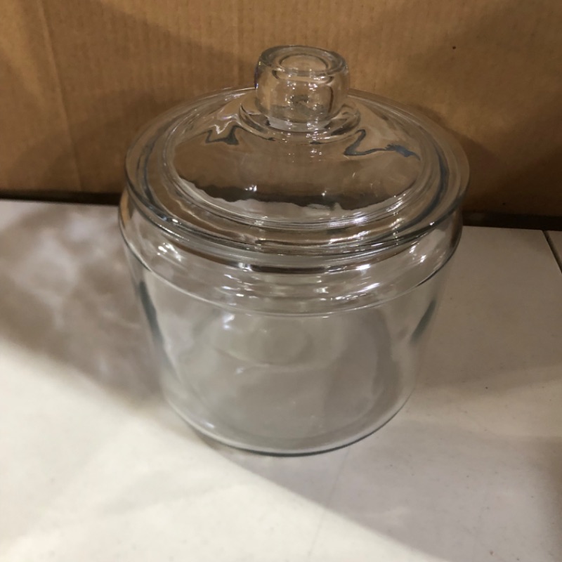 Photo 2 of Anchor Hocking 1 Gallon Heritage Hill Glass Jar with Lid (4 piece, all glass, dishwasher safe) 1-Gallon Heritage Hill Jar/Cover - 2 Pk