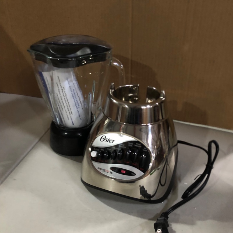 Photo 1 of Oster 6812-001 Core 16-Speed Blender with Glass Jar, Black