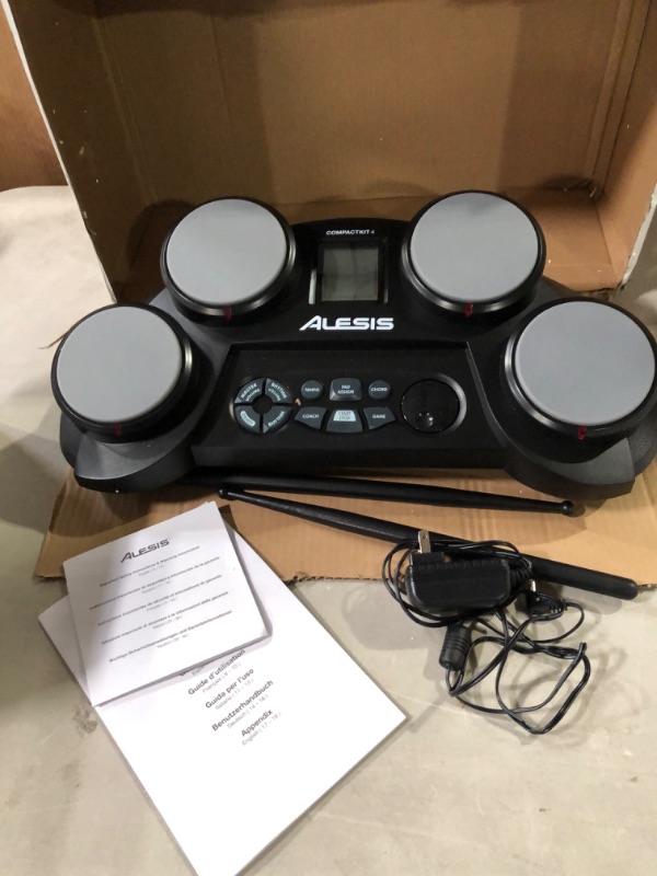 Photo 3 of Alesis CompactKit 4: 4-Pad Portable Tabletop Drum Kit