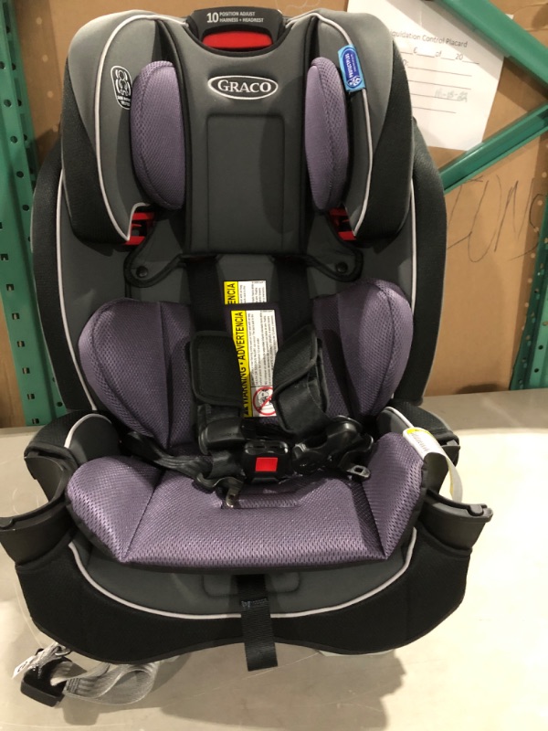 Photo 3 of Graco SlimFit 3 in 1 Car Seat, Slim & Comfy Design Saves Space in Your Back Seat, Annabelle, 1 Count (Pack of 1) SlimFit Annabelle