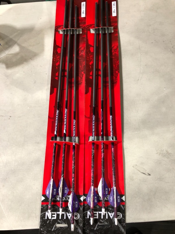 Photo 3 of #2- 4 PACKS Allen Sweetness Carbon Fiber Arrow, Muddy Girl 26"/30-50 lb