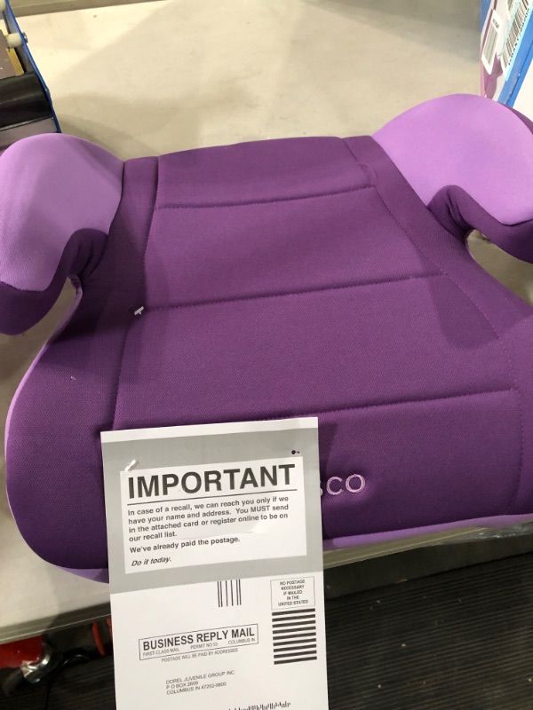 Photo 2 of Cosco Topside Child Safe Belt Positioned Backless Booster Car Seat, Purple Grape