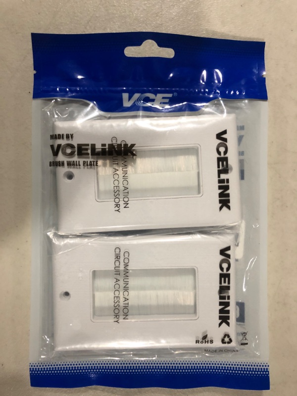 Photo 2 of VCE Brush Wall Plate Cable Pass Through 2 Pack