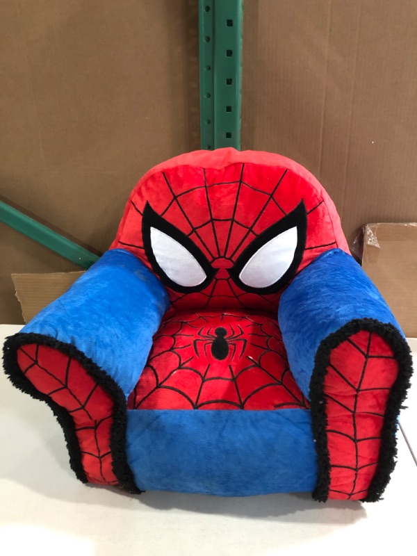 Photo 2 of  Marvel Spiderman Figural Bean Bag Chair with Sherpa Trim