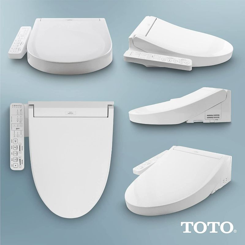 Photo 1 of TOTO SW3074#01 WASHLET C2 Electronic Bidet Toilet Seat with PREMIST and EWATER+ Wand Cleaning, Elongated, Cotton White